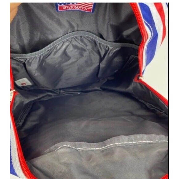 Olympia USA Backpack Cornell 18” Stripe Nautical Patriotic A-1000 UNISEX NEW - Picture 7 of 12